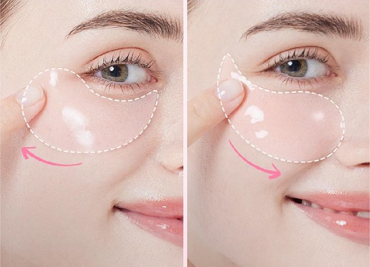 COSRX-The-Peptide-Collagen-Hydrogel-Eye-Patch-Anwendung