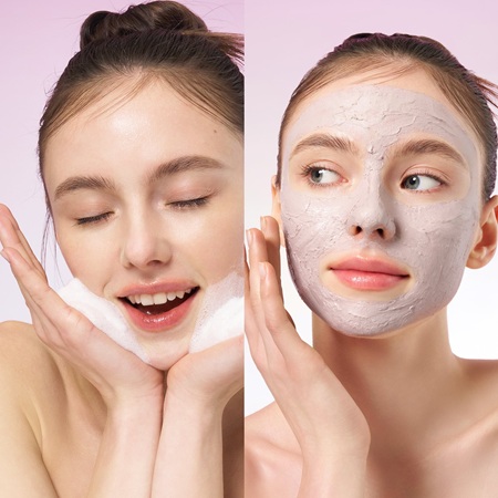 EQQUALBERRY-Purple-Rice-Pore-Purifying-Pack-Cleanser-Anwendung