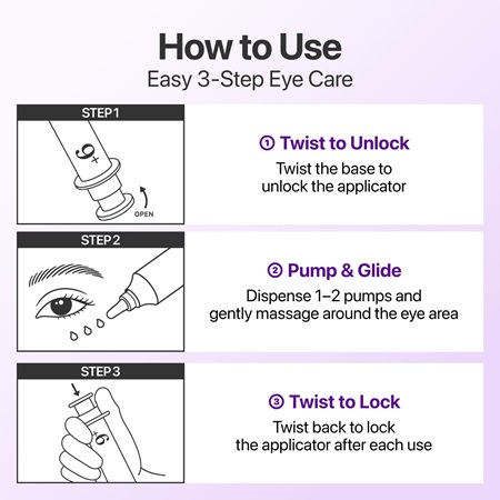 NUMBUZIN-No-9-NAD-Retinol-Volumetox-Eye-Cream-Anwendung