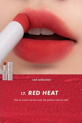 ROM-ND-Zero-Matte-Lipstick-17-Red-Heat-Textur