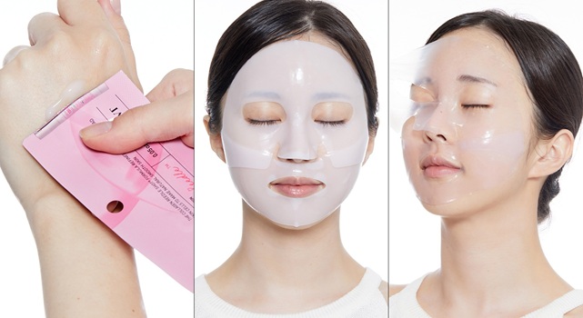 VT-Cosmetics-Collagen-Reedle-Shot-100-2Step-Hydrogel-Mask-Anwendung